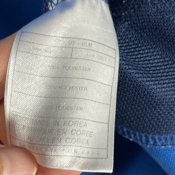 Nike Team Vintage Y2K NBA Dallas Mavericks Blue 1/4 Zip Pullover Mens XL - Picture 12 of 16